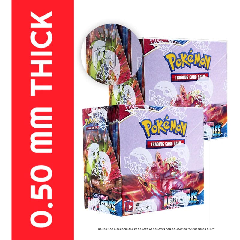 PET Protectors 5-Pack for Booster Boxes / Elite Trainer Boxes Ver. 1 Boxes & Pouches