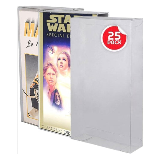 PET Protectors 25-Pack for VHS Boxes & Pouches