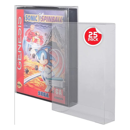 PET Protectors 25-Pack for Sega Genesis Games Evoretro