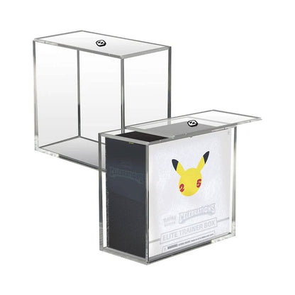 Evoretro Acrylic Display Case for Booster Boxes / Elite Trainer Boxes Ver. 2 with Sliding Lid Gadgets