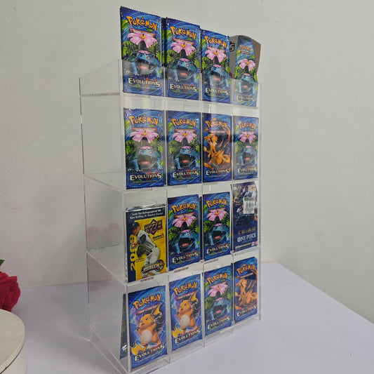 Acryl Counter Display for Trading Card Booster Packs Displays