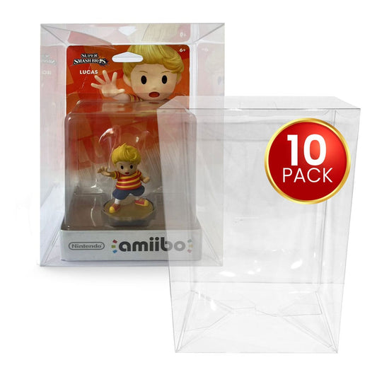 PET Protectors 10-Pack for Amiibo Figures Boxes & Pouches