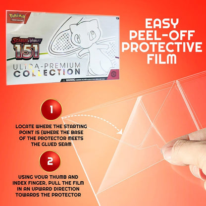 Evoretro PET Protectors 2-Pack for Pokémon 151 Scarlet & Violet Ultra Collection Box