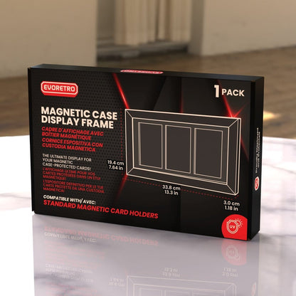 Evoretro Display Frame Card Display Case for 3 Magnetic Case Cards