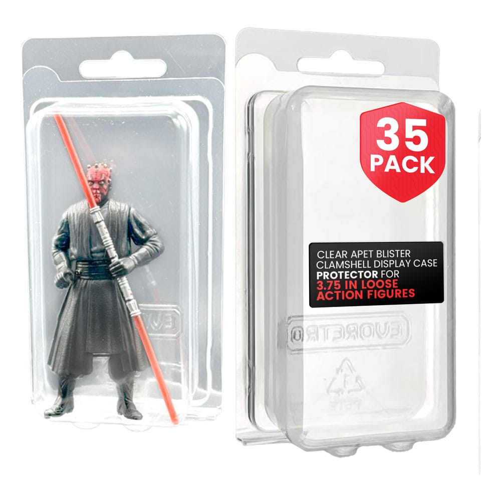 Clamshell PET Protectors 35-Pack for Action Figures XL Boxes & Pouches