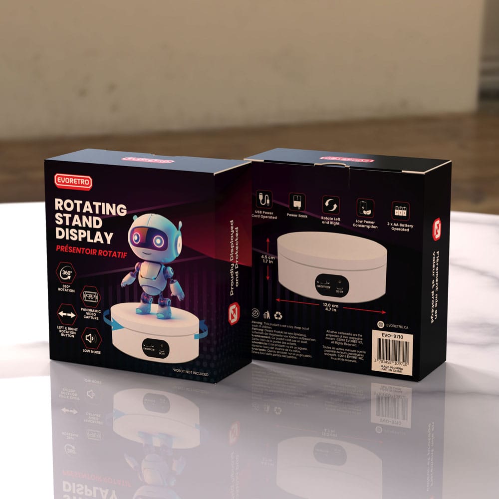 Evoretro Stand Display Rotating Evoretro