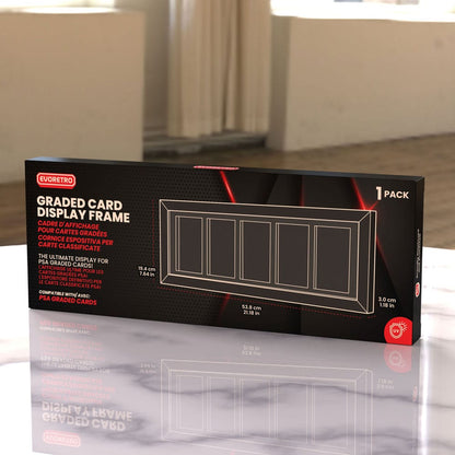 Evoretro Graded Card Display Frame for 5 PSA Graded Cards