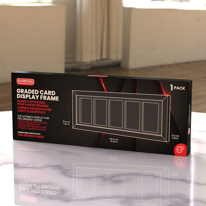 Evoretro Graded Card Display Frame for 5 PSA Graded Cards
