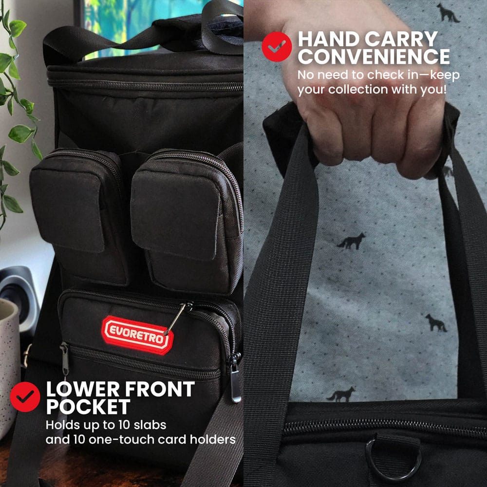 Evoretro Trading Card Backpack Black Bags
