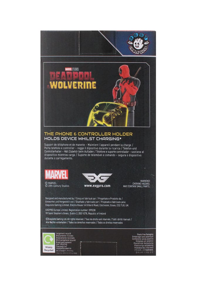 Marvel Cable Guys R.E.S.T Collectable Charging Stand Deadpool 3 23 cm Exquisite Gaming