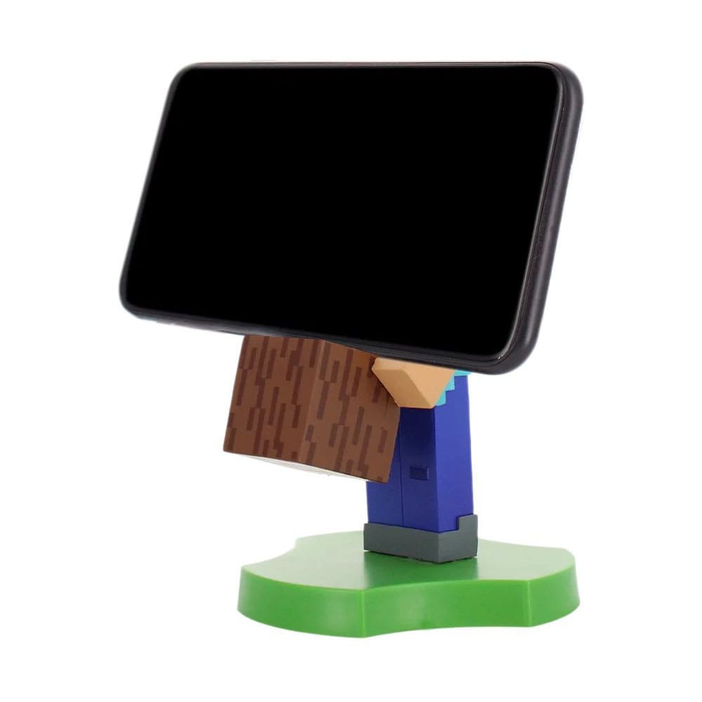 Minecraft Steve Guys Holdems Cable Guys Mini Device Holder and Phone Stand 11cm