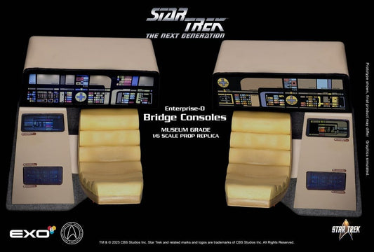 Star Trek: The Next Generation Replica 1/6 Enterprise-D Bridge Consoles Set