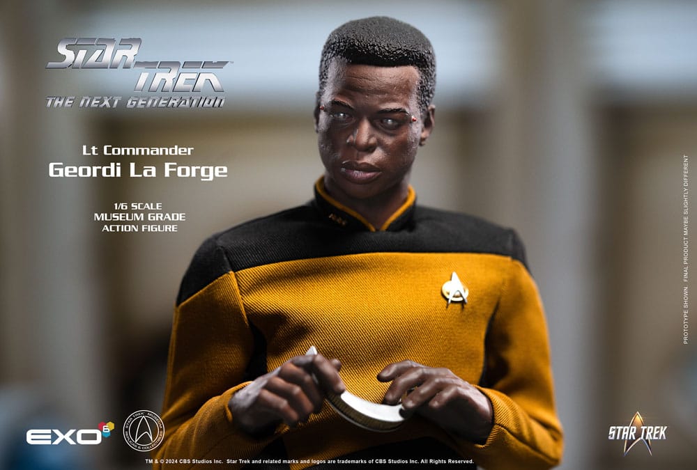 Star Trek: The Next Generation Action Figure 1/6 Lt. Commander Geordi La Forge (Standard Version) 28 cm