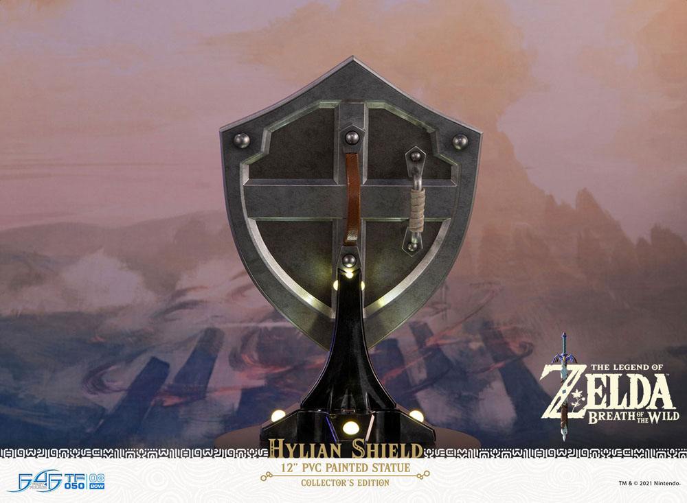 The Legend of Zelda Breath of the Wild PVC Statue Hylian Shield Collector's Edition 29 cm First 4 Figures