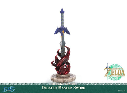 The Legend of Zelda: Tears of the Kingdom Life Size Statue 1/1 Decayed Master Sword 28 cm First 4 Figures