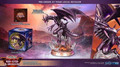 Yu-Gi-Oh! PVC Statue Red-Eyes B. Dragon Purple Colour 33 cm First 4 Figures