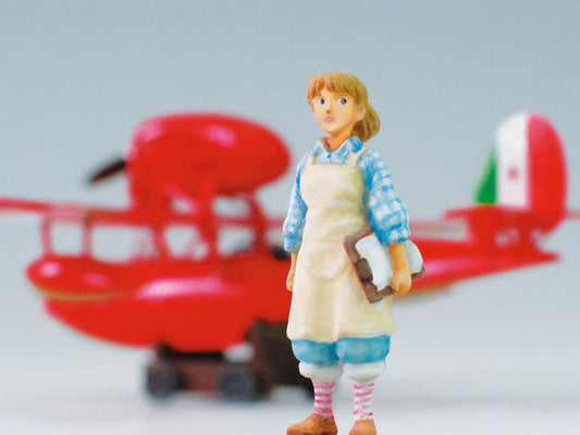 Porco Rosso model kit with figure 1/72 Savoia S.21F Version 2 & Fio Fine