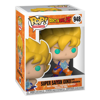 Dragon Ball Z POP! Animation Vinyl Figure SS Goku w/ Kamehameha Wave 9 cm Funko POP Funko