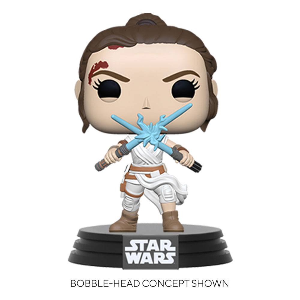 Star Wars Episode IX POP! Movies Vinyl Figure Rey w/2 Light Sabers 9 cm POP! Figures