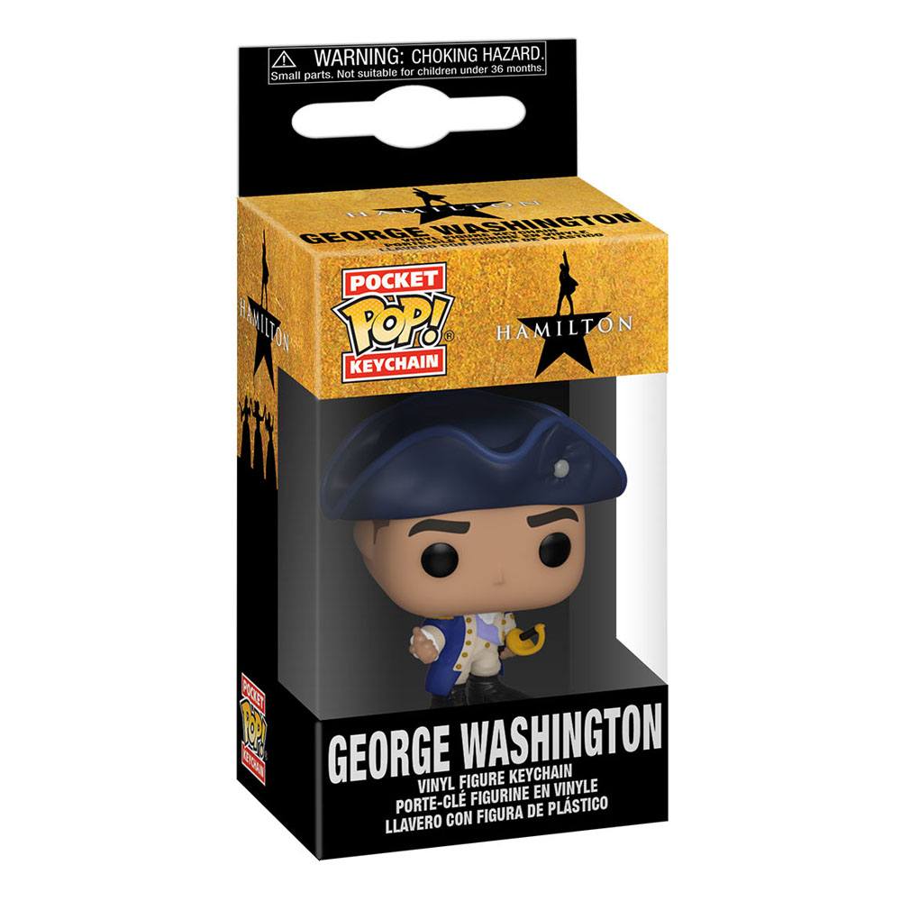 Hamilton Pocket POP! Vinyl Keychains 4 cm George Washington Display (12) Funko POP