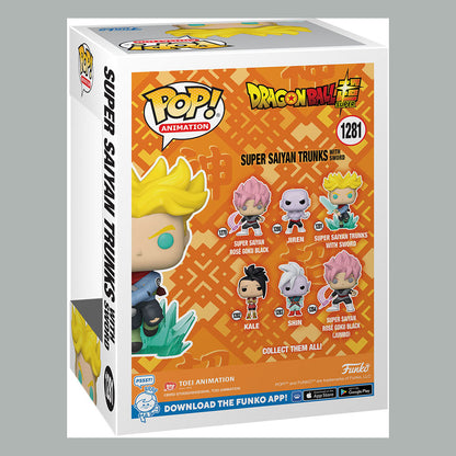 Dragon Ball Super POP! Animation Vinyl Figure SS Trunks w/ Sword 9 cm