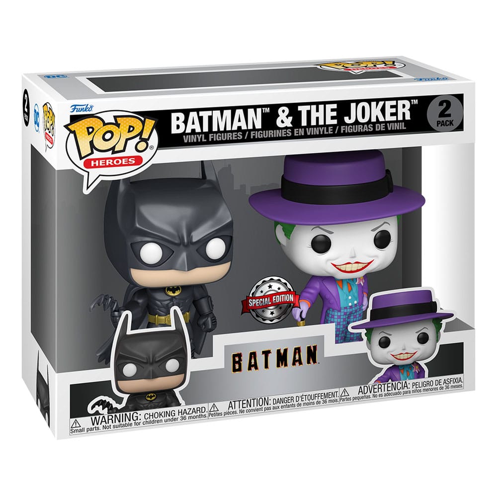 Batman (1989) POP! Heroes Vinyl Figures 2-Pack Batman & The Joker 9 cm Funko POP