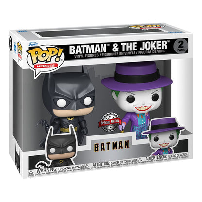 Batman (1989) POP! Heroes Vinyl Figures 2-Pack Batman & The Joker 9 cm Funko POP