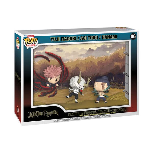 Jujutsu Kaisen POP Moments Vinyl Figures Itadori & Todo vs Hanami 9 cm Funko