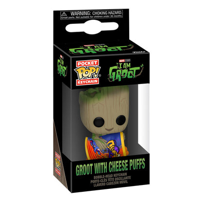 I Am Groot POP! Vinyl Keychains 4 cm Groot w/ Cheese Puffs Display (12) Funko POP
