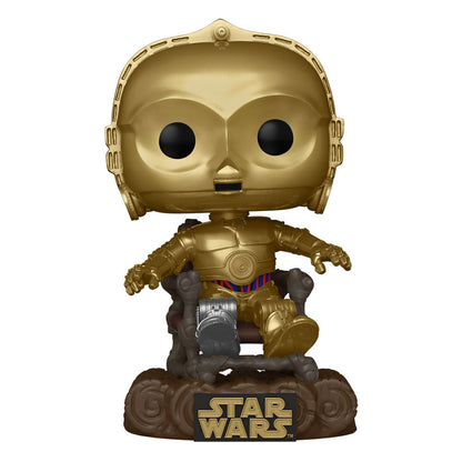 Star Wars Return of the Jedi 40th Anniversary POP! Vinyl Figure C3P0 in chair 9 cm POP! Figures