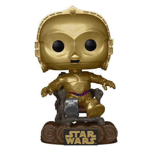 Star Wars Return of the Jedi 40th Anniversary POP! Vinyl Figure C3P0 in chair 9 cm POP! Figures