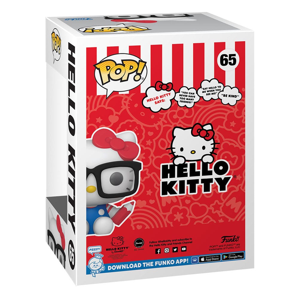 Hello Kitty POP! Sanrio Vinyl Figure Hello Kitty Nerd 9 cm Funko POP