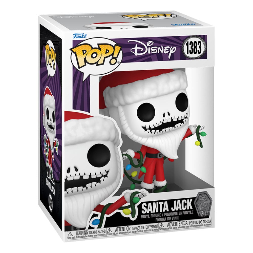 Nightmare before Christmas 30th POP! Disney Vinyl Figure Santa Jack 9 cm Funko POP