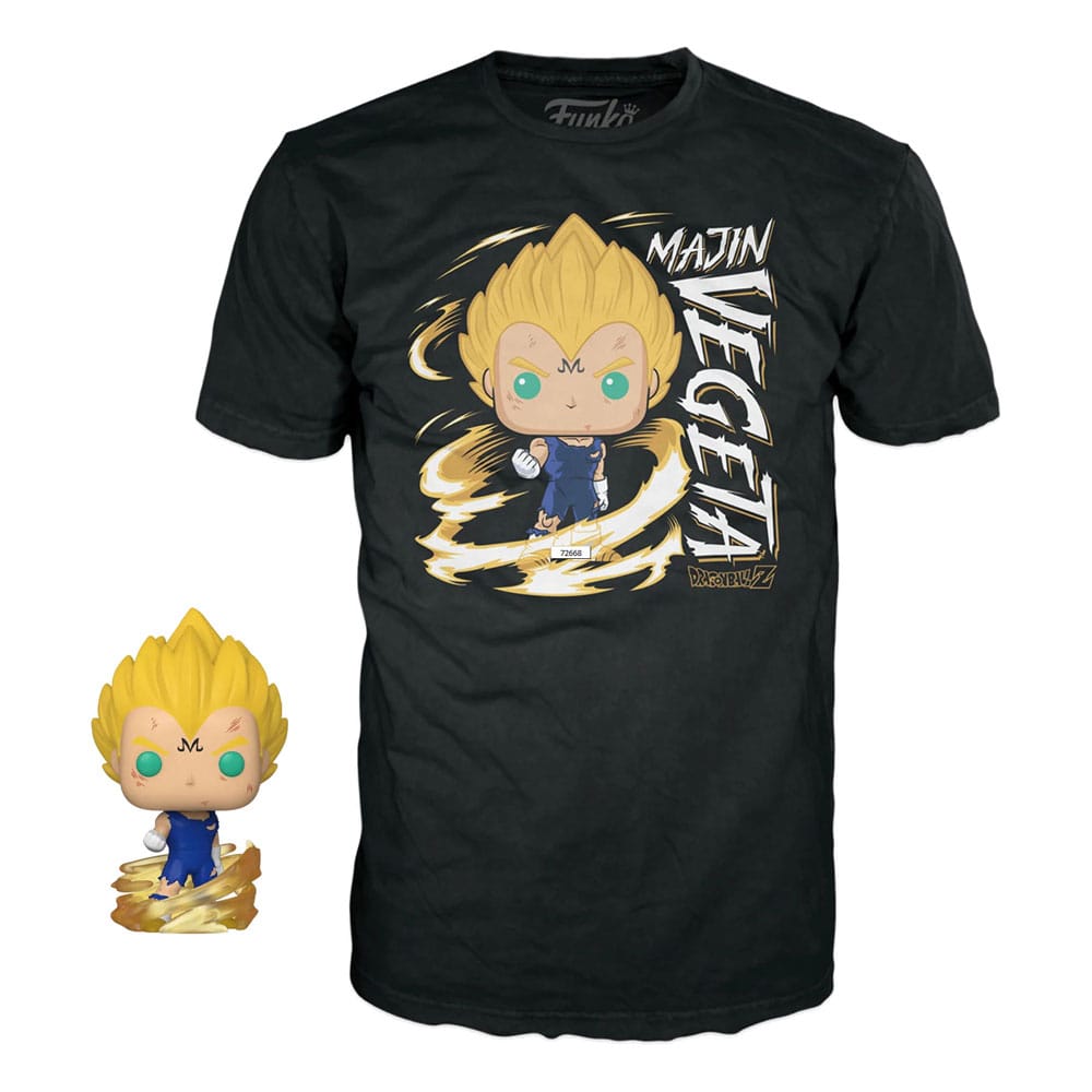 Dragonball Z POP! & Tee Box Majin Vegeta (Glow in the Dark) Funko POP