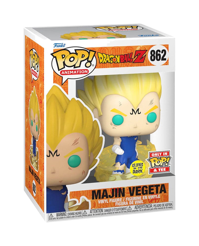 Dragonball Z POP! & Tee Box Majin Vegeta (Glow in the Dark) Funko POP