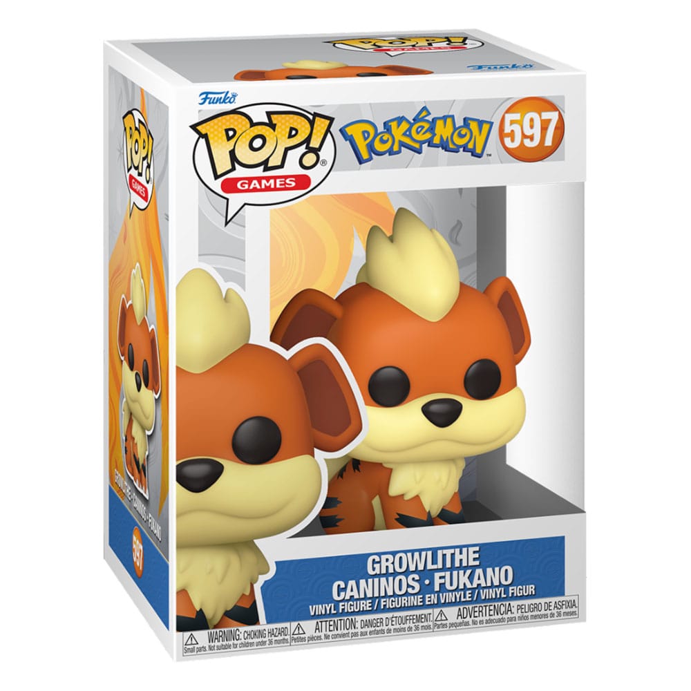Pokemon POP! Games Vinyl Figure Growlithe (EMEA) 9 cm Funko