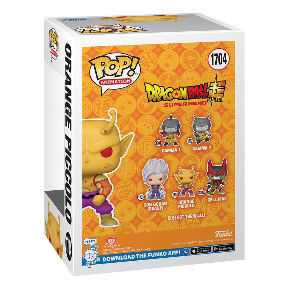 Dragon Ball Super: Super Hero POP! Animation Vinyl Figure Orange Piccolo 9 cm Funko POP