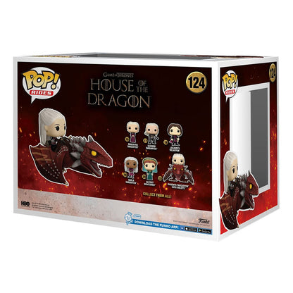 House of the Dragon POP! Rides Deluxe Vinyl Rhaenys Targaryen with Meleys 9 cm Funko POP Funko