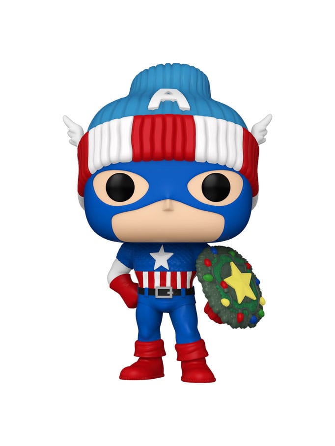 Marvel POP! Vinyl Figure Holiday Capt. America 9 cm POP! Figures