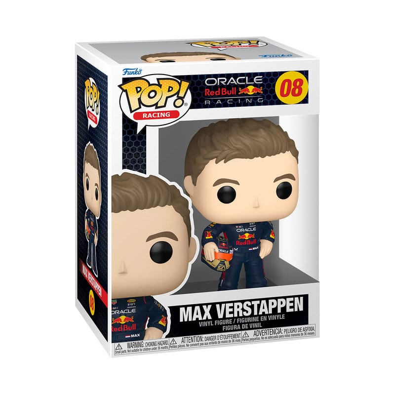 Formular 1 POP! Racing Vinyl Figure Verstappen w/Helm 9 cm Funko POP