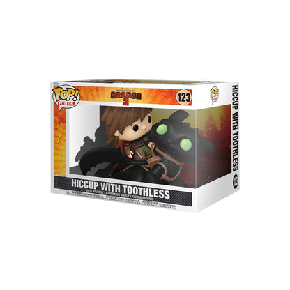 How to Train Your Dragon POP! Rides Deluxe Vinyl Hiccup w/Toothless 9 cm Funko POP