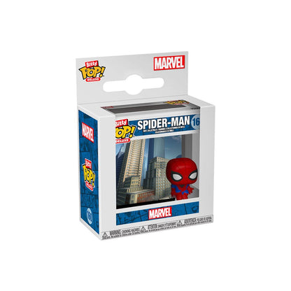Spider-Man Bitty POP! Deluxe Vinyl Figure Spider-Man(Cityscape) Display (12) 2,5 cm Funko POP