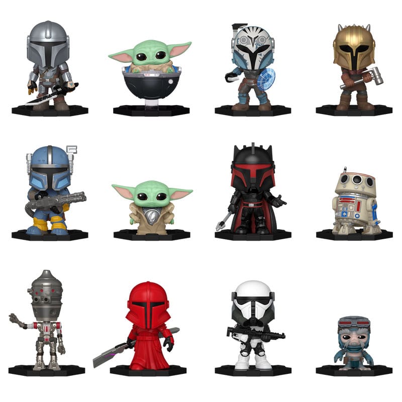 Star Wars Mystery Mini Figures 5 cm The Mandalorian Display (12) Funko POP