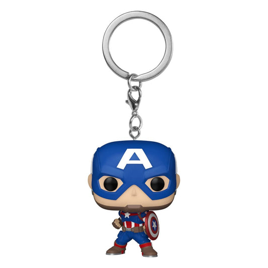 Marvel POP! Vinyl Keychains 4 cm New Classics - Captain America Display (12)
