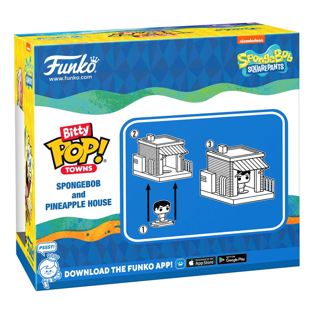 Spongebob Bitty POP! Town Vinyl Figure Spongebob at Home Funko POP