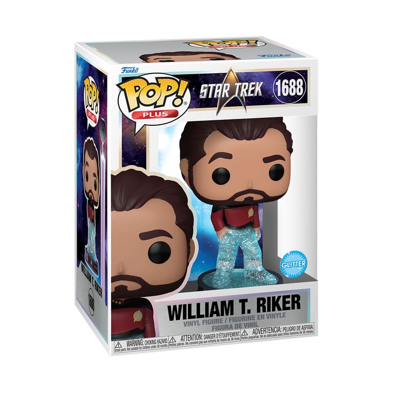 Star Trek Transporter POP! Plus Movies Vinyl Figure Riker 9 cm Funko