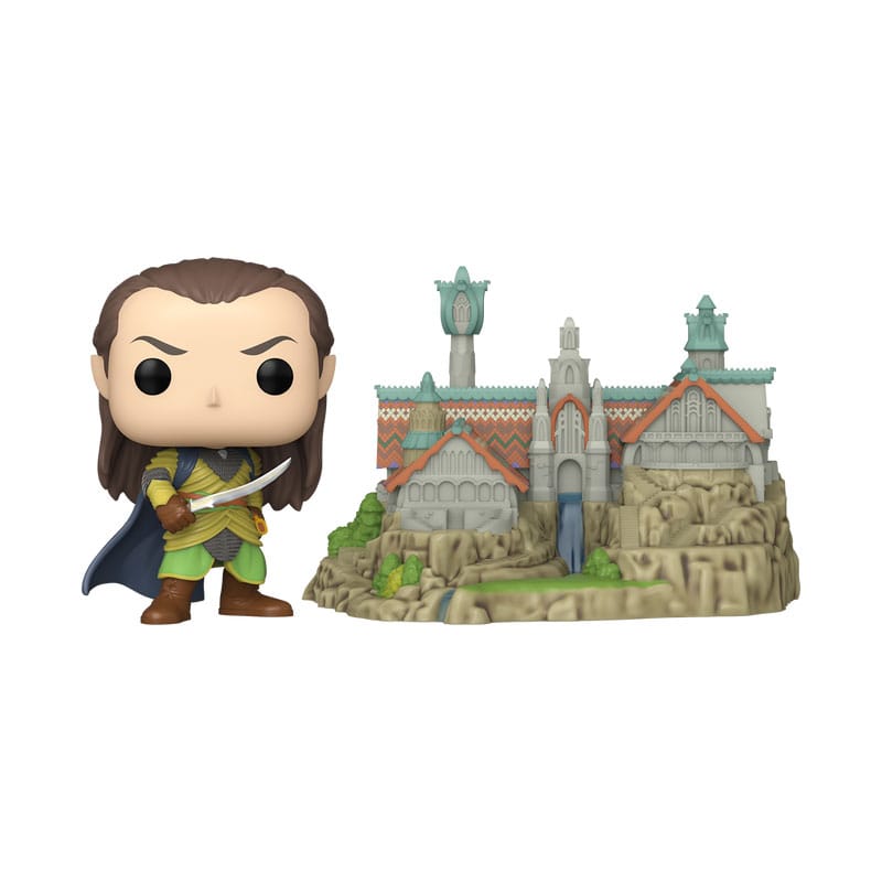 The Lord of the Rings POP! Town Vinyl Figure Elrond & Rivendell 9 cm Funko