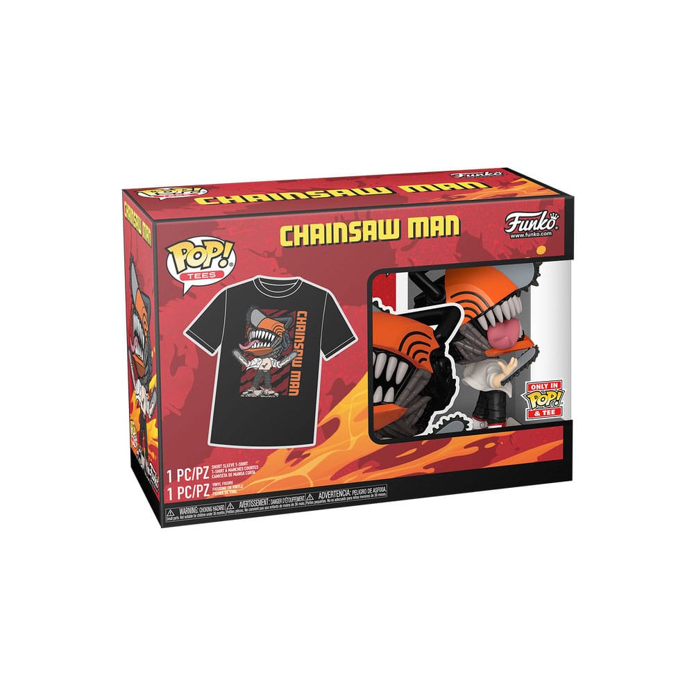 Chainsaw Man POP! & Tee Box Chainsaw Man Leaping Size M