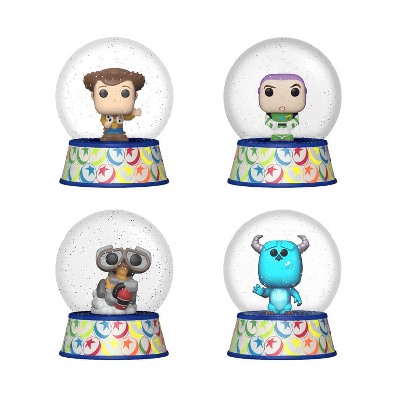 Pixar by Loungefly Pins Blind Keychains Snowglobes Display (12)
