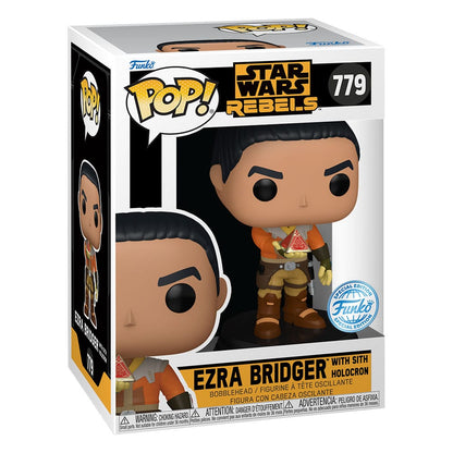 Star Wars Rebels POP! Vinyl Bobble-Head Figure Ezra Bridger with Sith Holocron *Exclusive Version* 9 cm